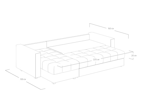 Диван Megapolis угловой